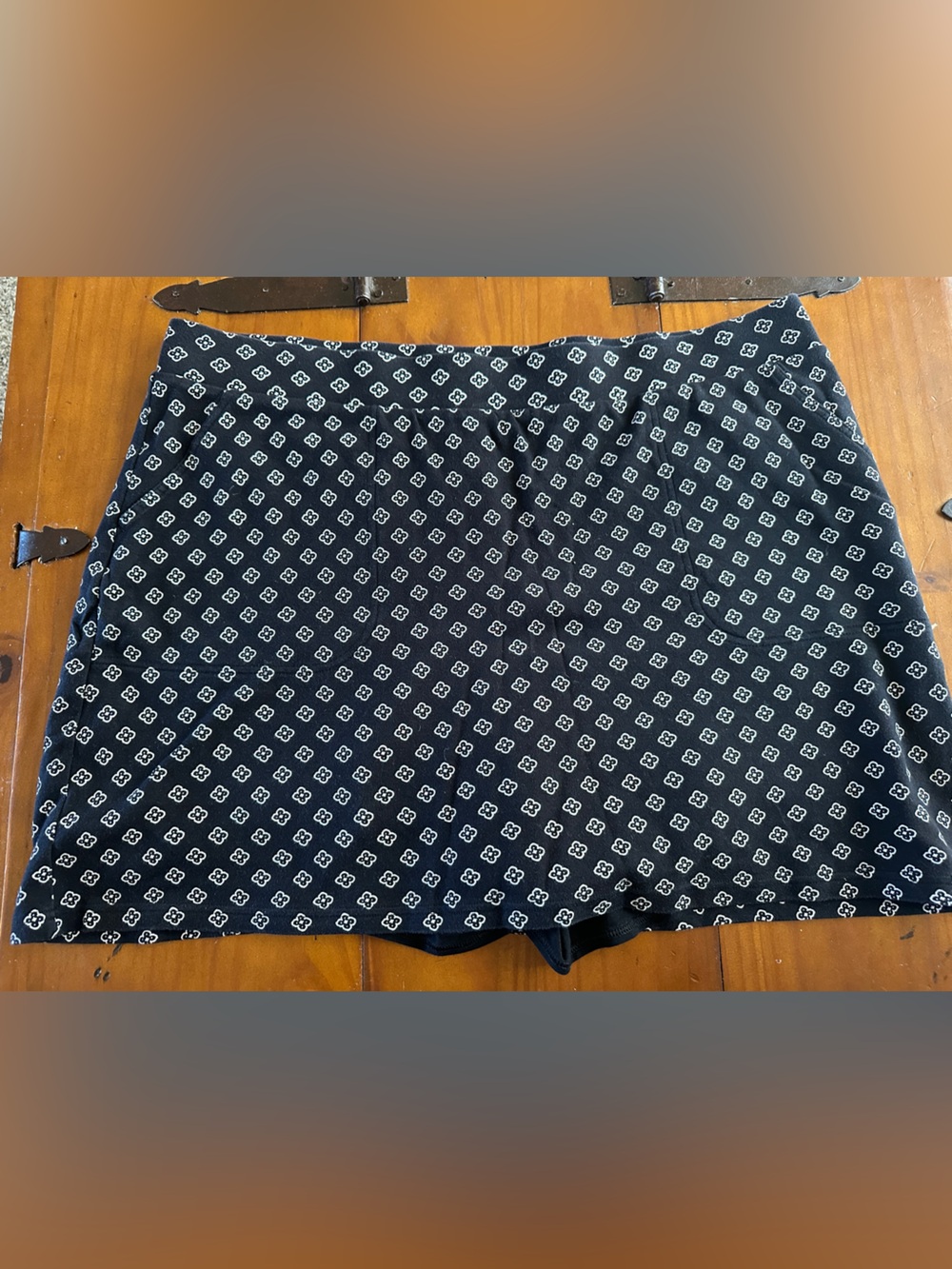 Croft & Barrow 100% Cotton Miniskirt with Shorts and Pockets Size XXL